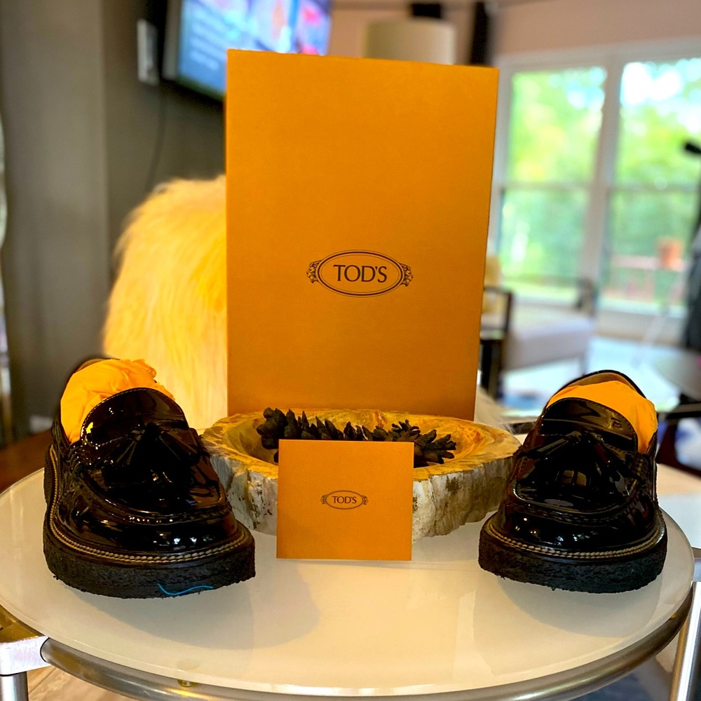 Tod’s Platform Patent Leather Loafer